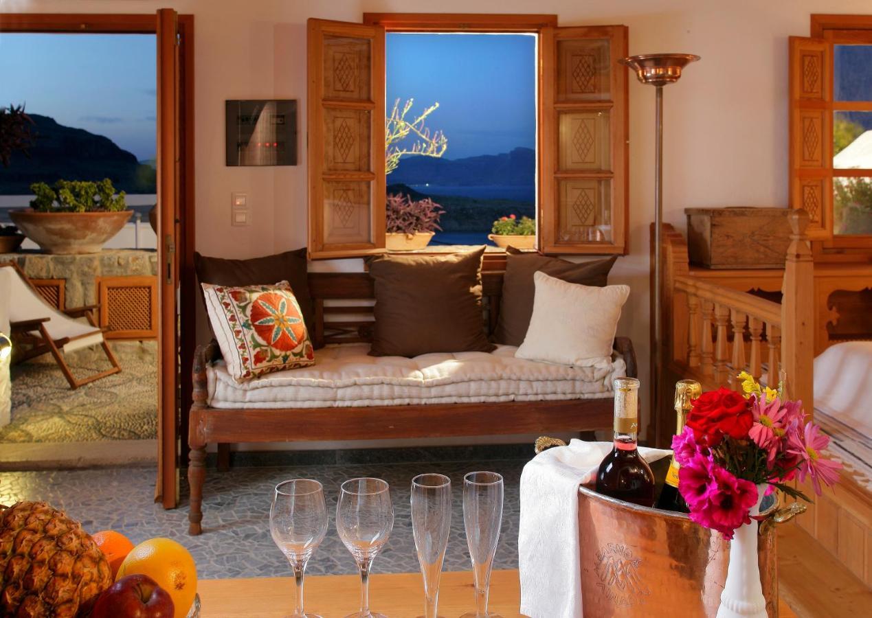 Melenos Art Boutique Hotel Líndosz Szoba fotó
